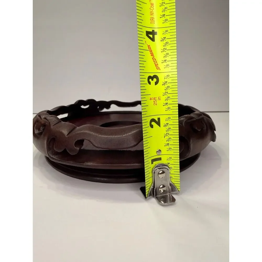 Vintage Chinese Carved Rosewood Vase Planter Display Stand